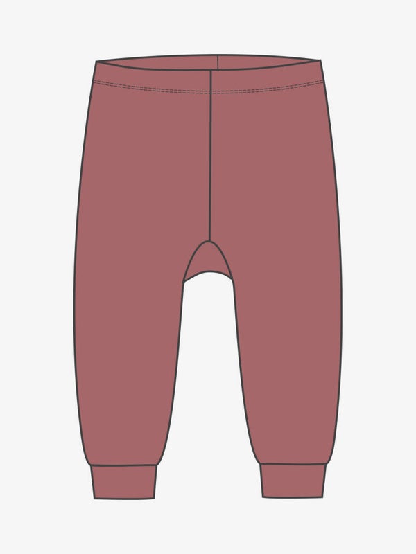 Leggings fra Minymo (Burgunder)