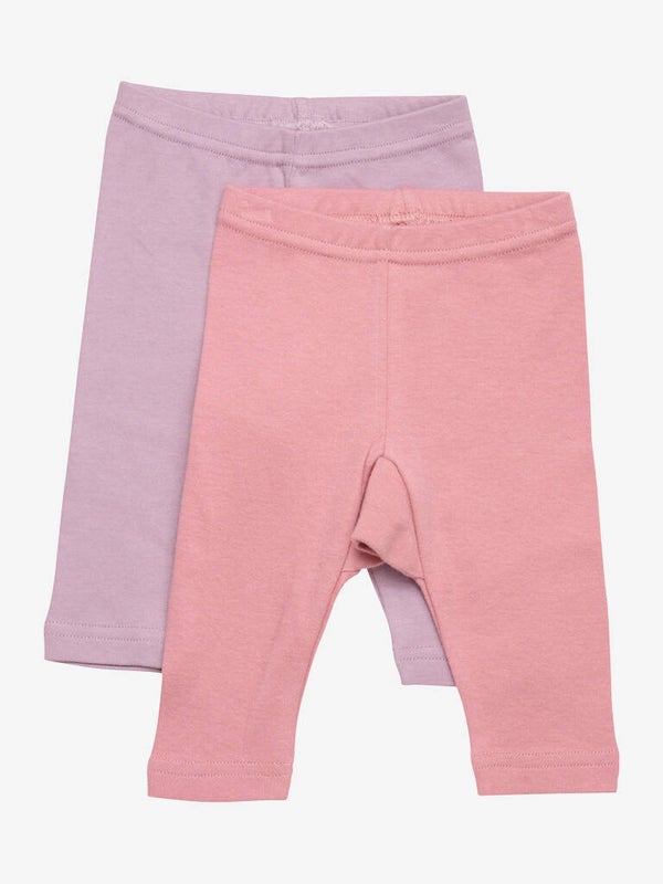 Leggings (2 pakk) (Rosa & Lilla)