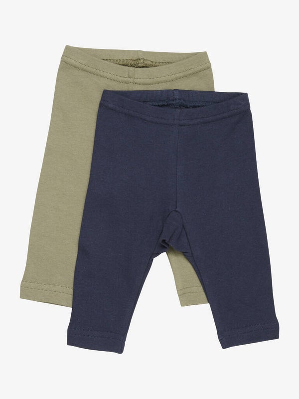 Leggings (2 pakk) (Marine & Khaki)