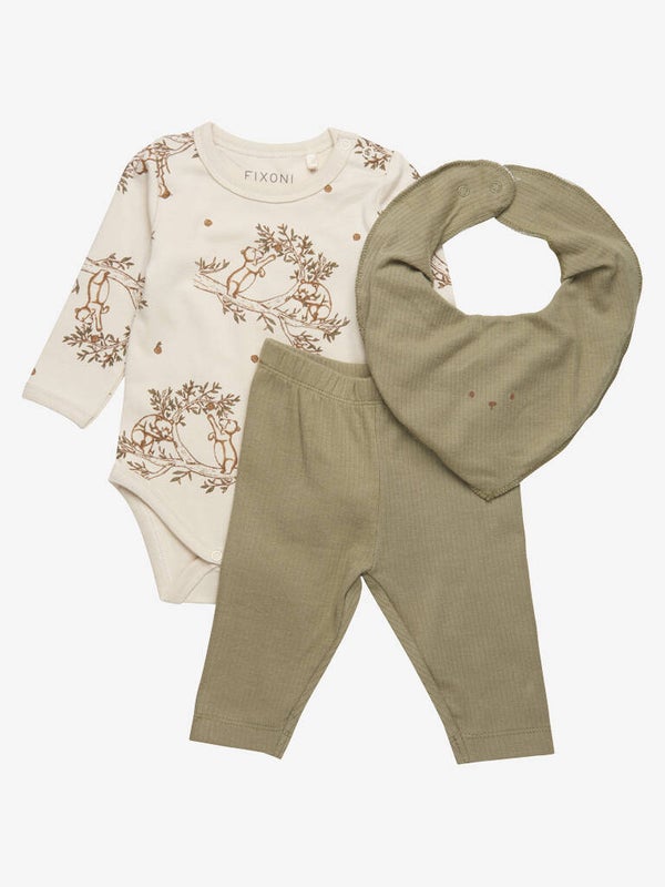 Gavesett, Smekke, body og leggings 2 forskjellige farger