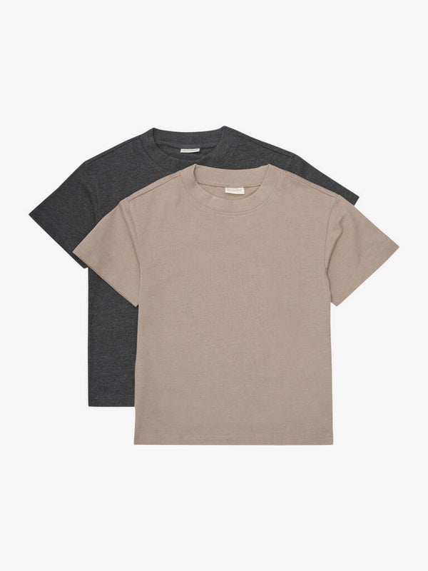 T-skjorter fra Minymo (Fossil) (2-pakk)