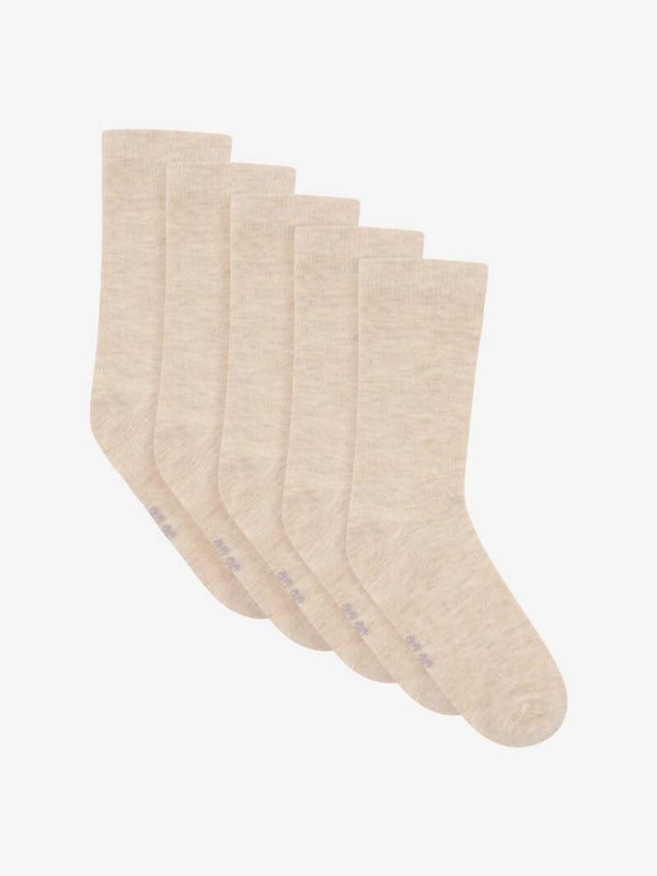 Sokker (5 pakk) (Beige)