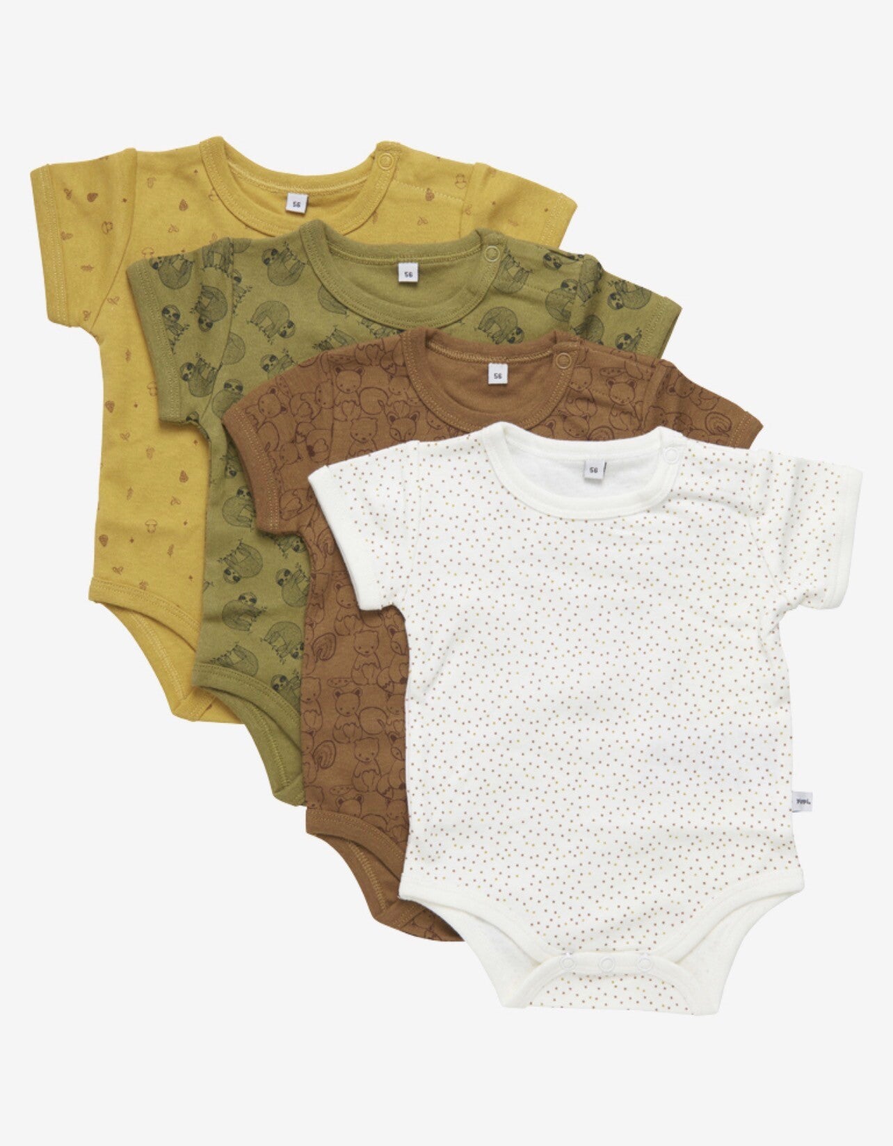 Kortermet body (4 pakk) (Høst)