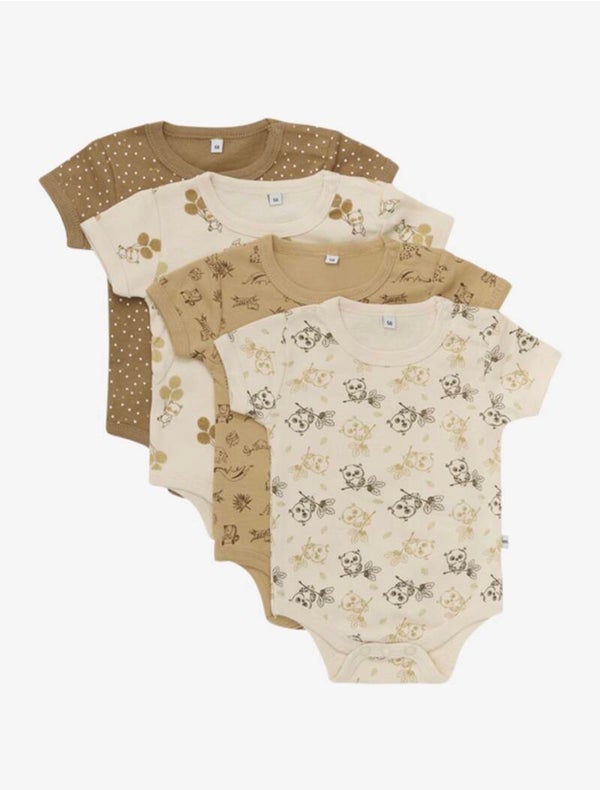 Kortermet body (4 pakk) (Beige)
