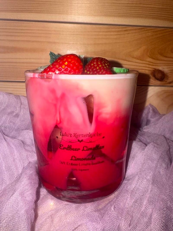 🍓 Erdbeer Limetten Limonade 🍋‍🟩
