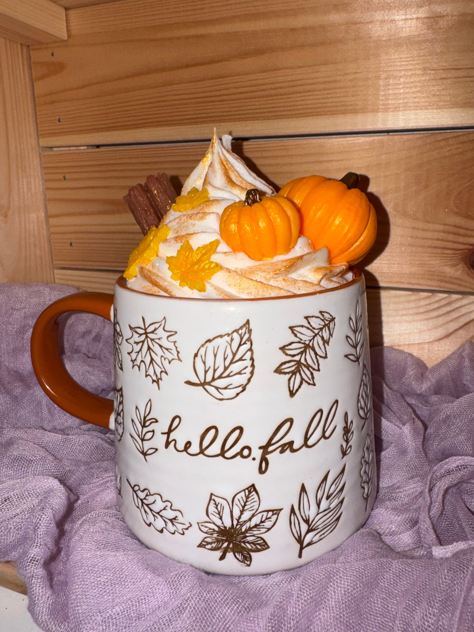 Butternut-Kürbis – Duftkerze in Herbsttasse 🎃🍂
