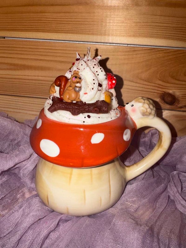 🍄🌰 Herbstliche Duftkerze – Haselnuss