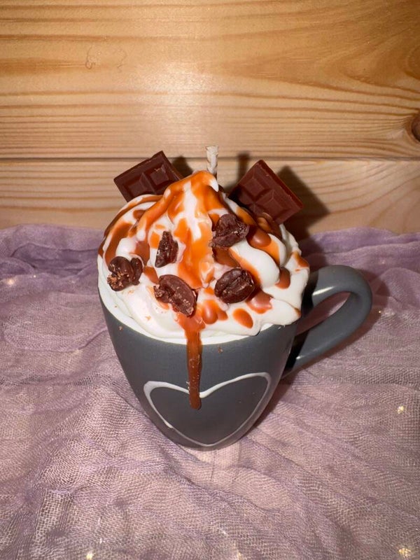 ☕🍫 Kaffee Genuss – Tassenkerze 🤎