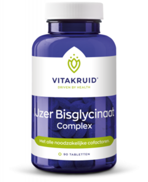 IJzer Bisglycinaat Complex 90 tabletten Vitakruid