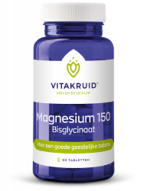 Magnesium 150 Bisglycintaat 60 tabletten Vitakruid