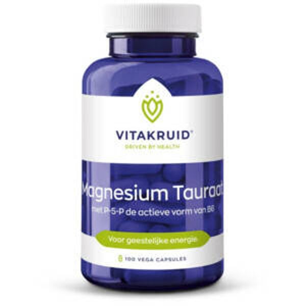 Magnesium Tauraat met P-5-P 100 vegan capsules Vitakruid