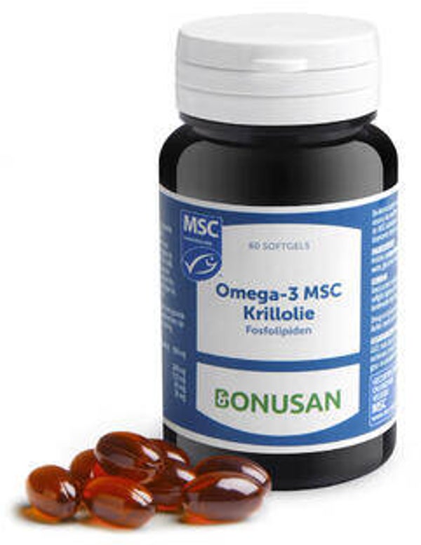 Omega-3 MSC krillolie 60 softgels Bonusan