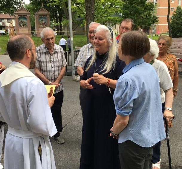Renouvellement des voeux de Johanne Maltais, août 2017 (Qc, Canada)