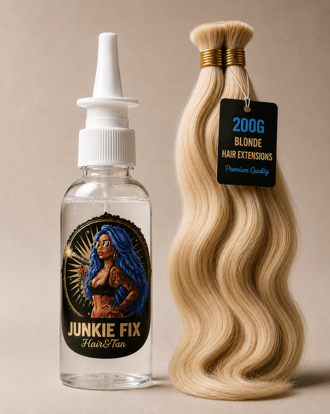 Hair and tan bundle