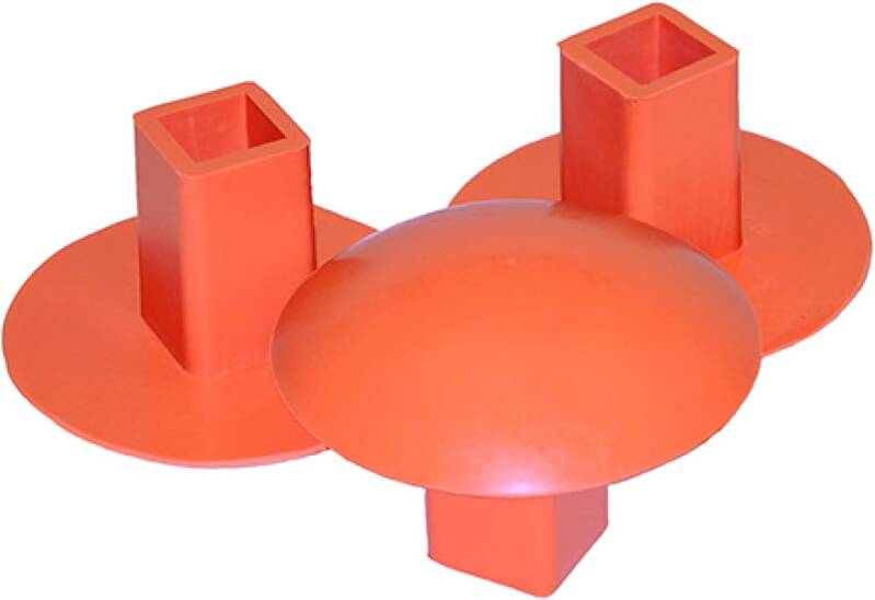 Trigon Sports Rubber Base Plugs for securing baseball bases safely and securely