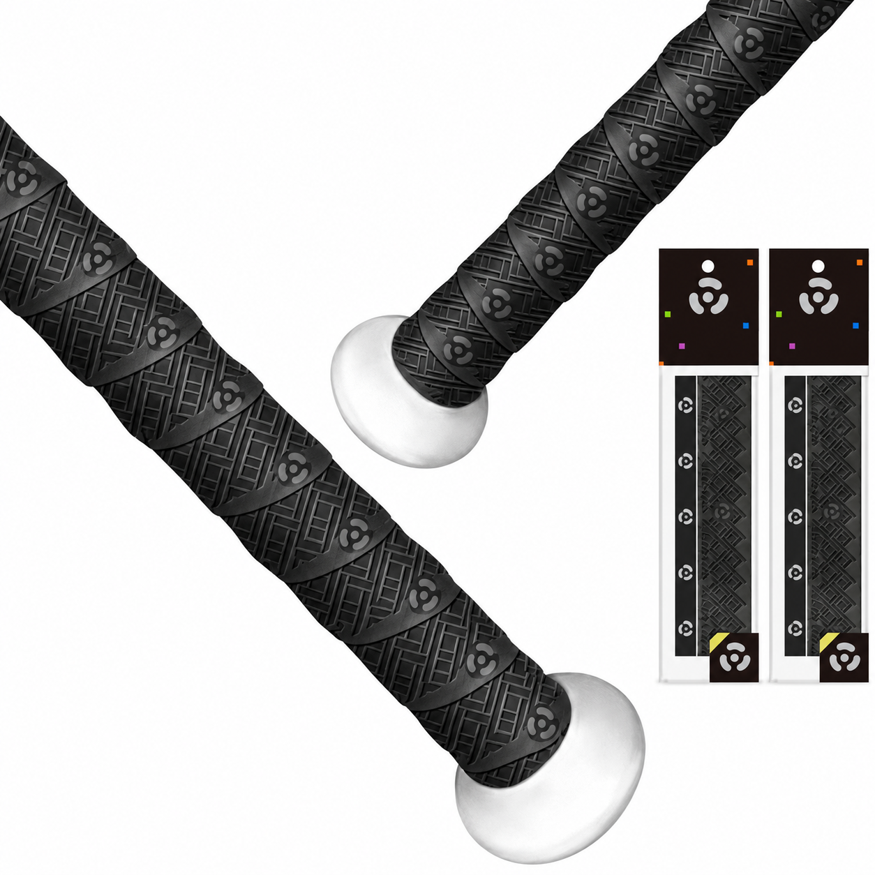 Bat grip tape by Alien Pros, in black, precut and 1.1 mm thick.