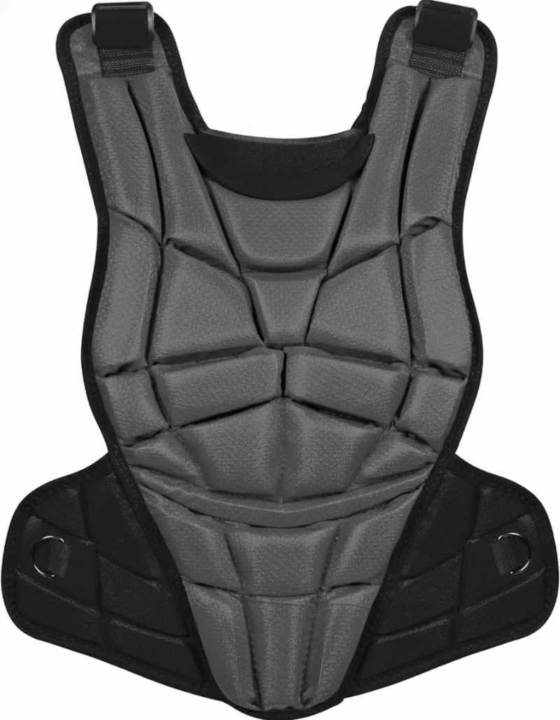 All Star Fastpitch Chest Protector displayed showing its women's specific construction and entry-level design for recreational and developmental program catchers.