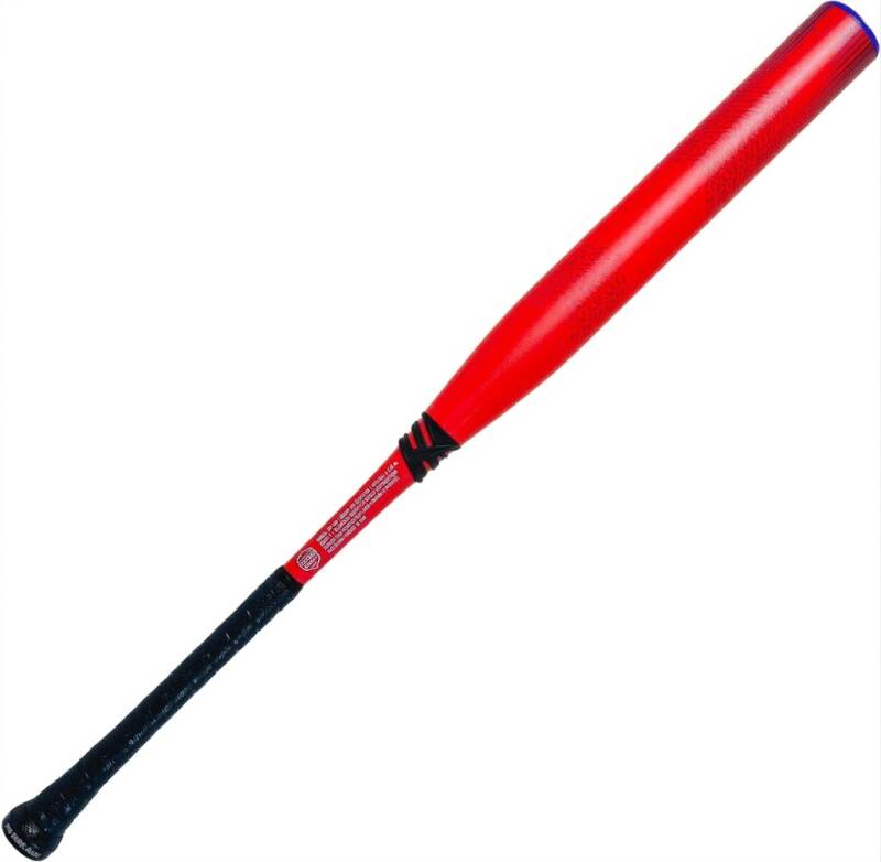 Two-piece composite senior SSUSA slowpitch softball bat with half-ounce end load and Axe flared handle in Kyle Pearson signature series configuration.