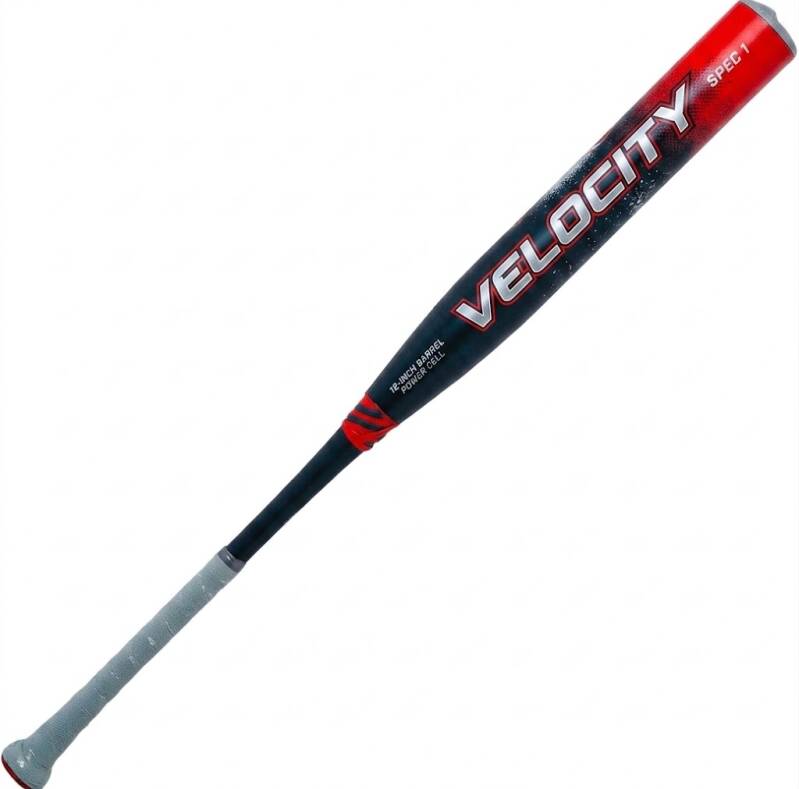Axe Fury Bravo 12" End-Loaded USSSA Slowpitch Softball Bat displayed showing its two-piece composite construction, 1 oz end-load profile, and flared Axe handle design.