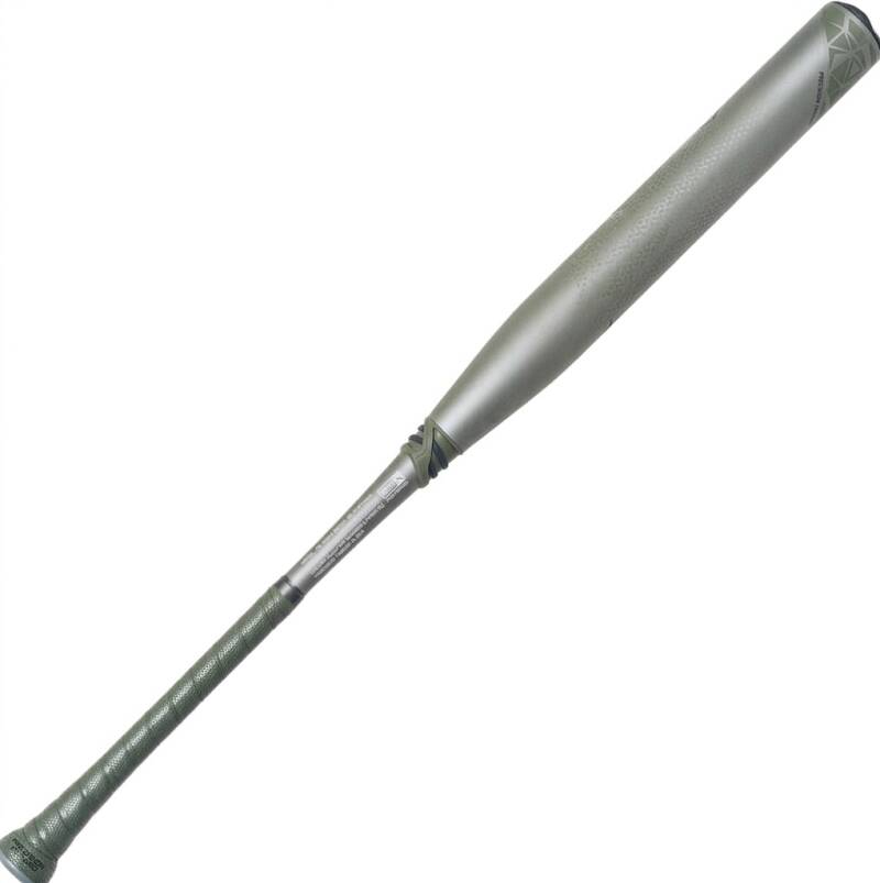 Two-piece composite USSSA slowpitch softball bat with 13 inch balanced barrel and Axe asymmetrical flared handle geometry built for contact-oriented hitters.