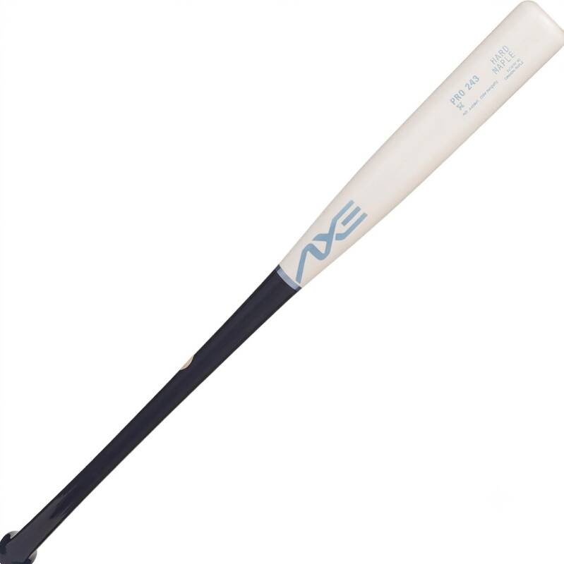 Axe Pro Series Youth Maple Wood Baseball Bat in Riptide with a drop -7, SPD 271 turn, flared handle, and the signature Axe design.