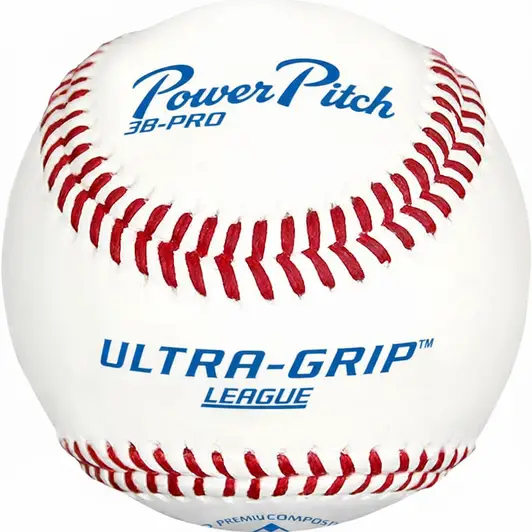 Baden 3B-PPRO NFHS Perfection Pro baseball with premium leather cover and raised seams for competitive play