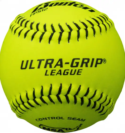 dozen Baden Perfection leather softballs crafted for long lasting use and consistent flight