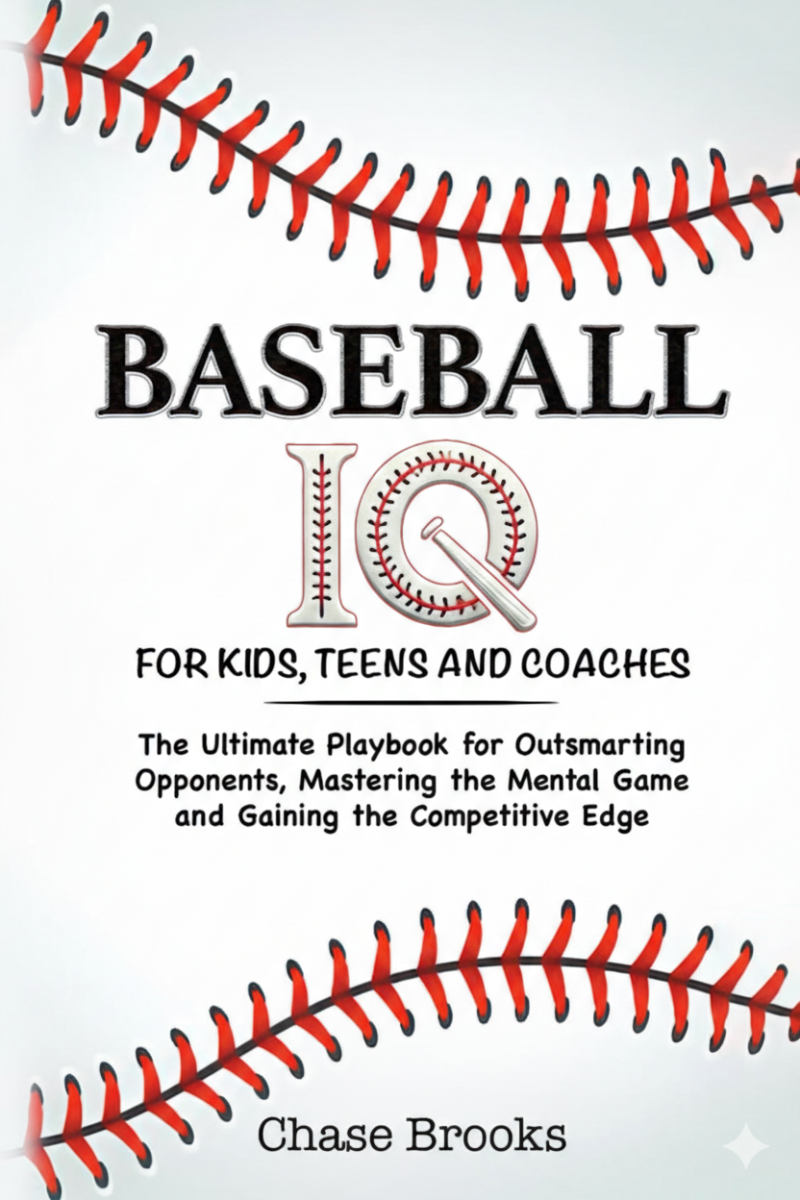 Baseball IQ playbook for kids, teens, and coaches focused on strategy, awareness, and outsmarting opponents.