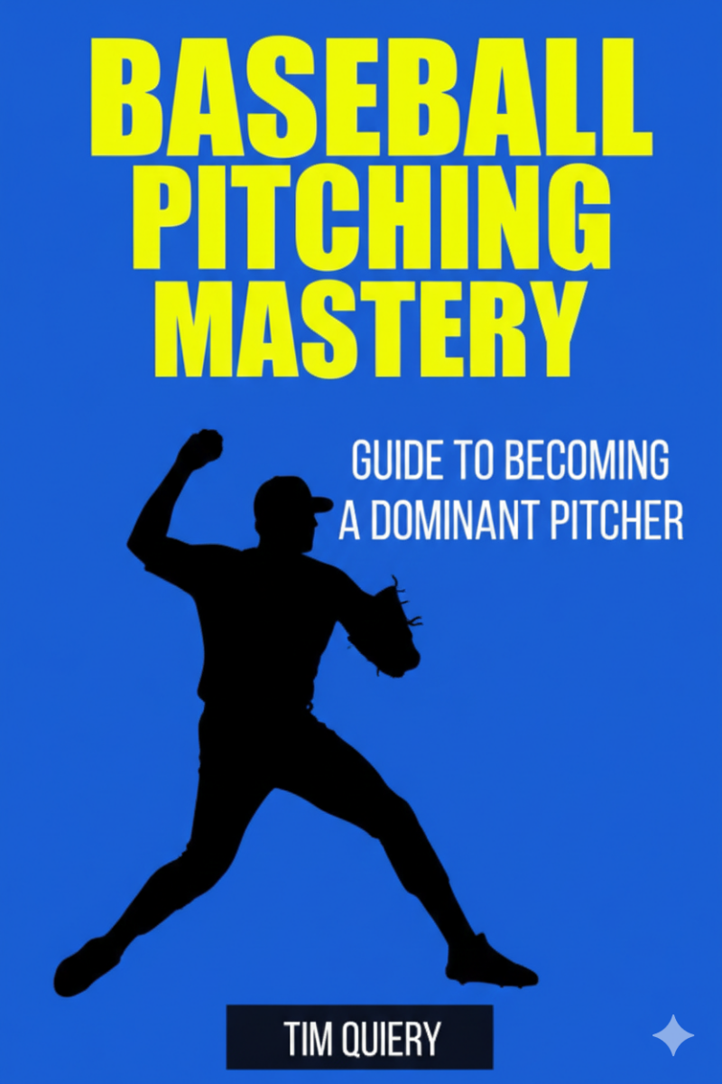 Baseball Pitching Mastery Guide To Becoming A Dominant Pitcher book cover delivering comprehensive mechanical instruction command development and pitch design for youth through high school pitchers.