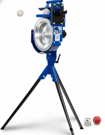 BATA Baseball Wheel Pitching Machine with decades-proven competitive facility motor and wheel construction for reliable straight-pitch baseball training through high daily use volumes.