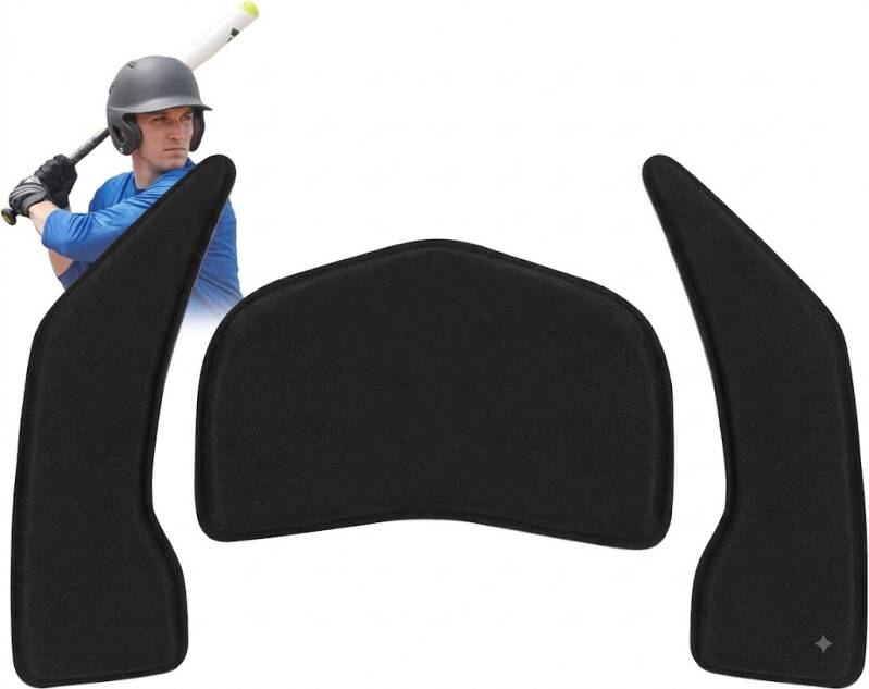 Baseball helmet padding replacement kit for Rawlings CFXFK Velo CFX S70 and S80 helmets providing a tighter custom fit at the plate.