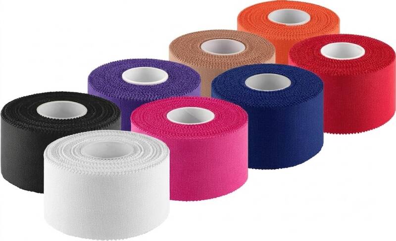 Cannon Sports Premium Athletic Tape - 1.5” x 45 Feet Per Roll, a single roll of white athletic tape.