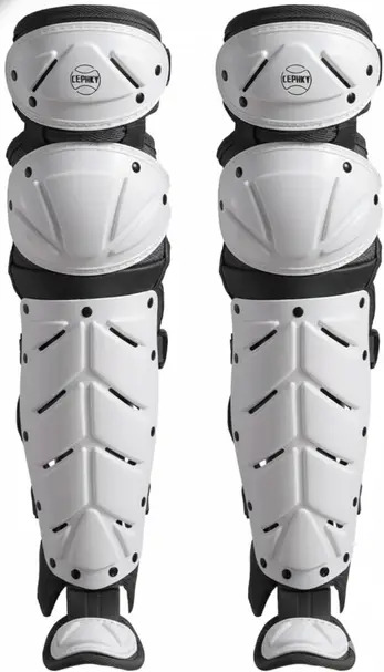 CEPHKY 2 Pack Softball Baseball Knee Leg Guard displayed showing their affordable two-pack construction and basic youth protection design for recreational catchers.