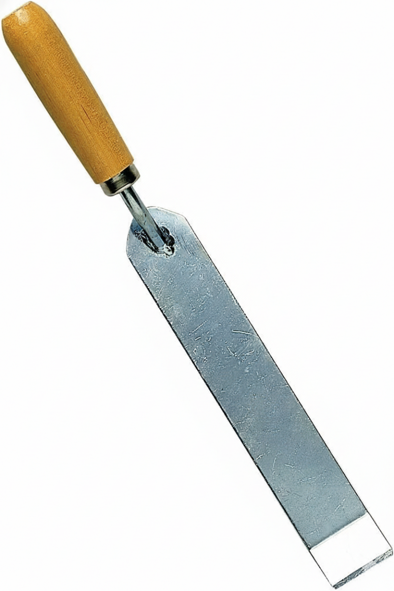 Champion Sports Baseball Dig Out Tool with steel blade construction for removing clay buildup from base cutouts and maintaining flush base installation throughout the competitive season.