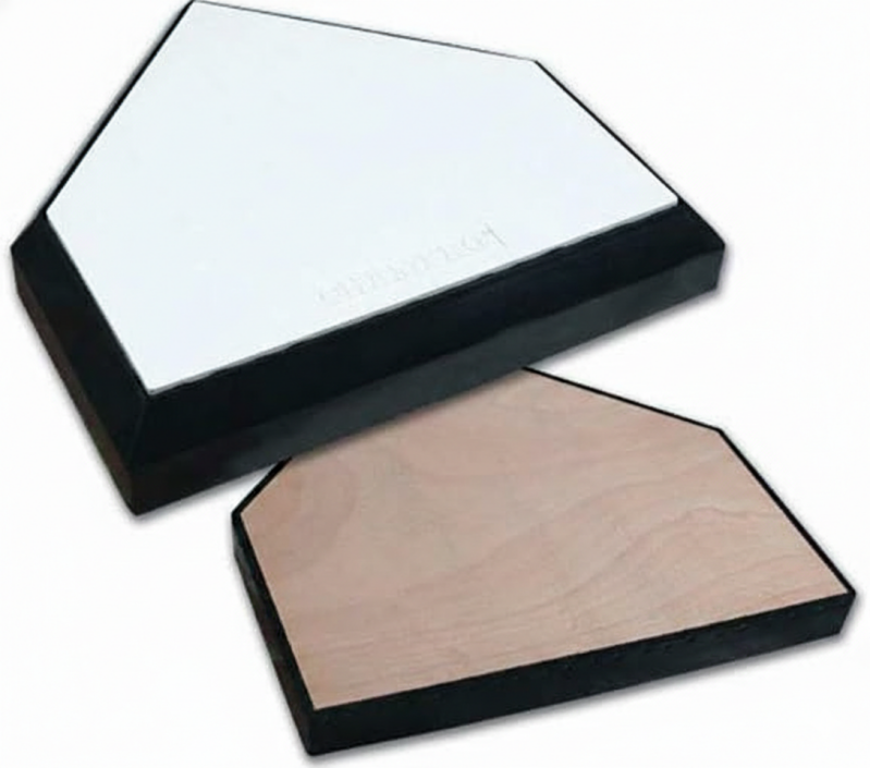 CHAMPRO BHP Inground Home Plate durable white home plate for baseball and softball diamonds