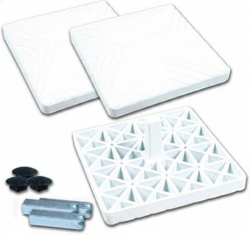 CHAMPRO Pro Style Molded Rubber Base Set of 3 durable baseball bases with rubber construction