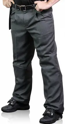 CHAMPRO The Field Polyester Baseball Umpire Pant showing professional cut and polyester fabric construction on a neutral background.