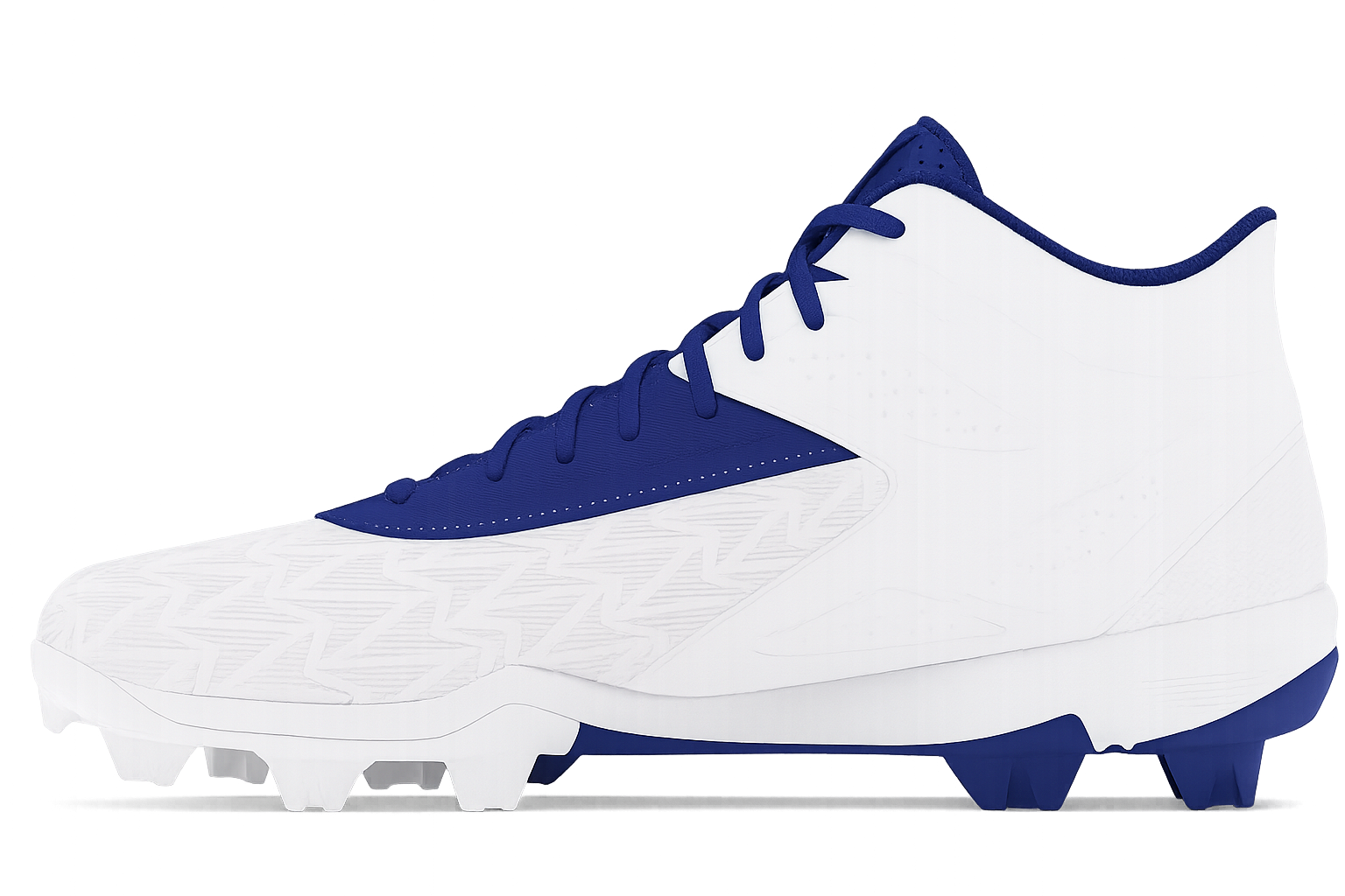 Under Armour Boys’ Leadoff Mid RM JR 3.0 baseball cleats with youth fit and supportive mid-cut design 