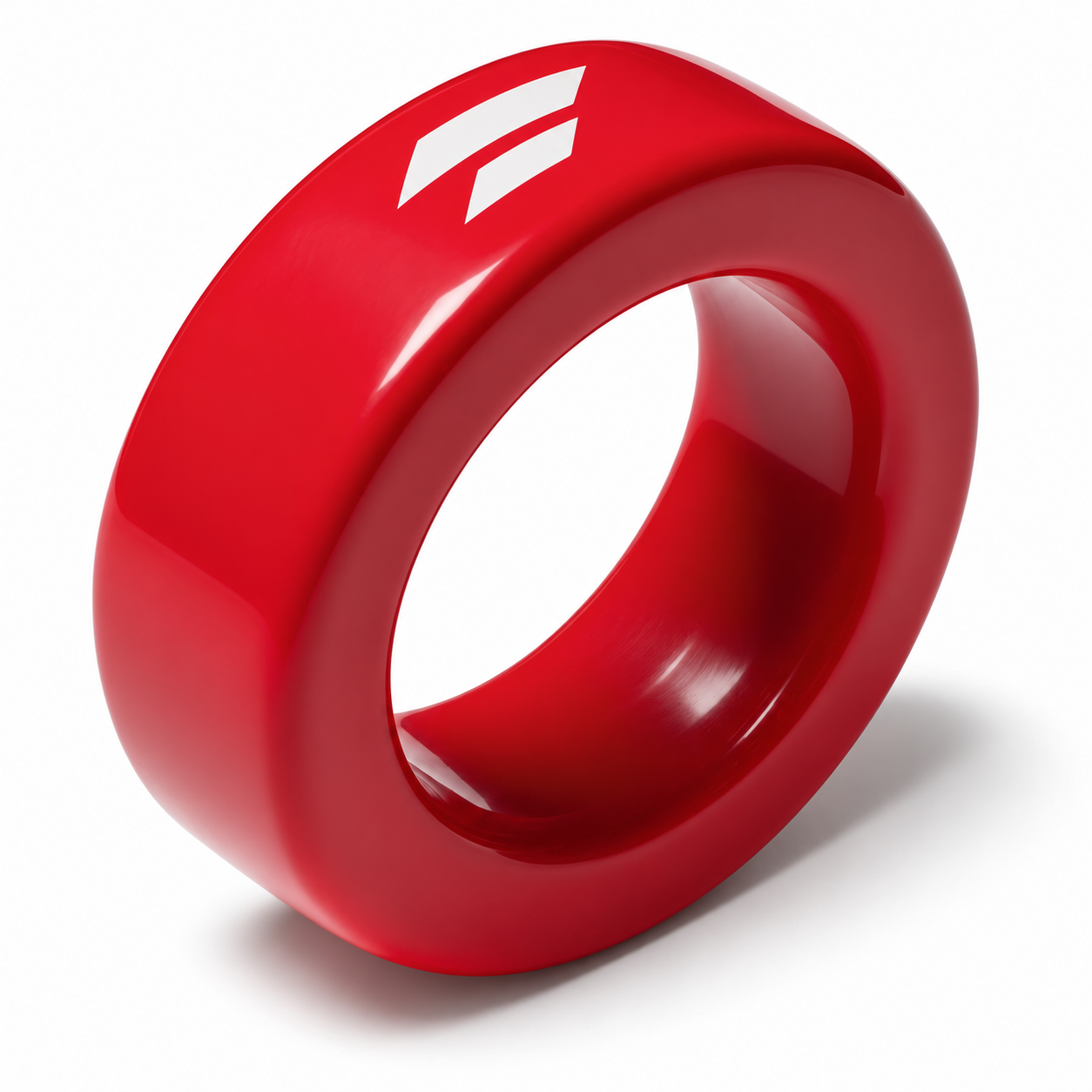 Donut bat weight by DeMarini, 16 oz in glossy red for baseball and softball.