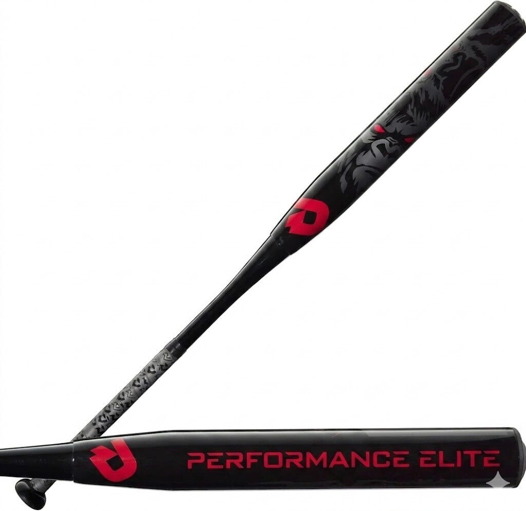 DeMarini 2026 Jason Magnum Signature Nautalai Vanilla Gorilla Slowpitch Softball Bat displayed showing its two-piece composite construction and signature series end-loaded design.