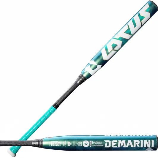 DeMarini Lotus fastpitch softball bat with balanced composite design built for smooth energy transfer and consistent contact.