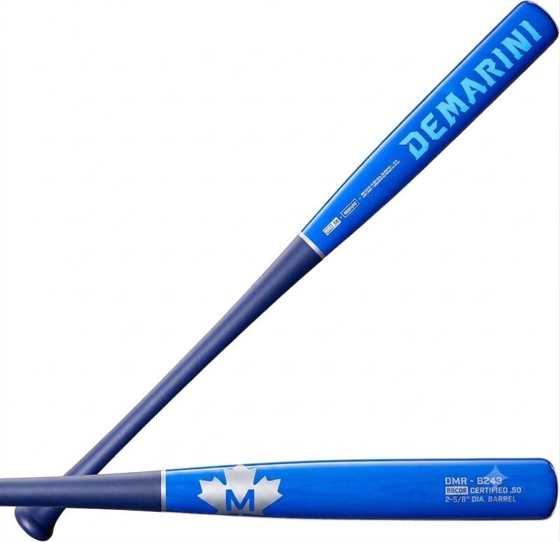 DeMarini The Woods™ Wood Composite (-3) BBCOR Baseball Bat with the DeMarini logo, a wood-composite barrel certified BBCOR for high school and college play.