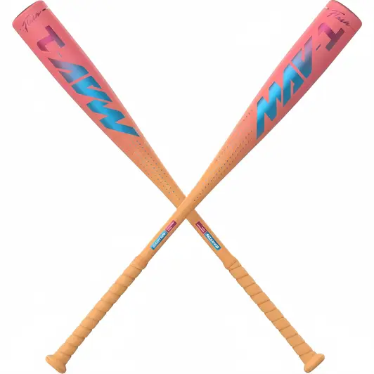 Easton 2026 MAV1 Flash USSSA baseball bat with two-piece composite MAV1 Flash barrel construction on a neutral background.