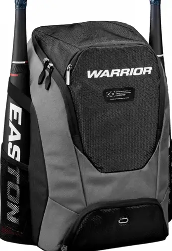 Easton Dugout softball bat bag backpack with multiple compartments, bat sleeves, and lightweight gear storage for players.