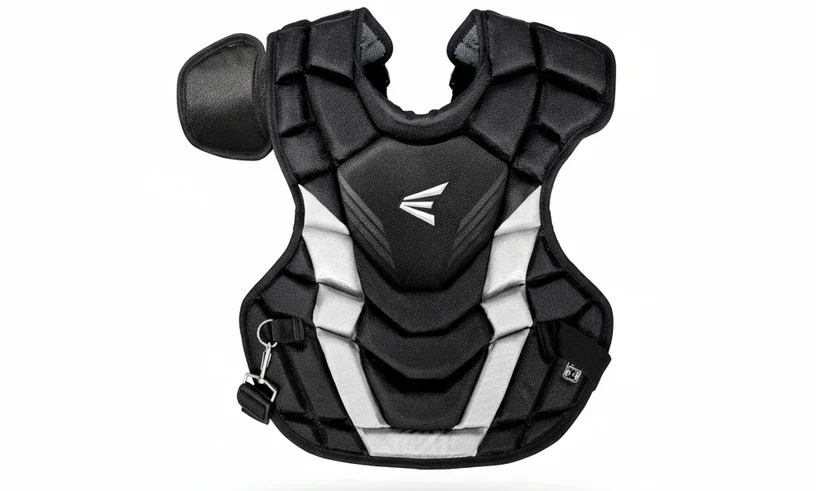 Easton Gametime Intermediate Catcher Chest Protector displayed showing its intermediate-specific construction and youth-appropriate sizing for catchers aged 12-16.