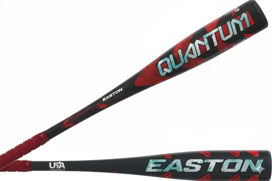 Easton Quantum Baseball Bat USA with alloy construction delivering immediate certified performance and Easton brand reliability at the accessible mid-tier youth USA price point.