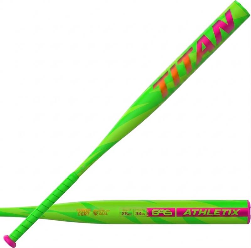 One-piece composite USSSA loaded slowpitch softball bat with 12.75 inch barrel delivering direct stiff feedback for competitive power hitters.