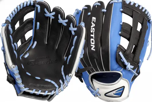 Easton Tournament Elite Youth Baseball Glove displayed showing its competitive tournament-level construction and youth-specific design for organized program players.