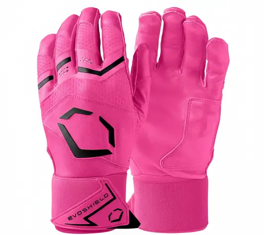 EvoShield Carbyne Adult Batting Gloves displayed showing their current-generation performance construction and competitive grip design for serious baseball and softball hitters.