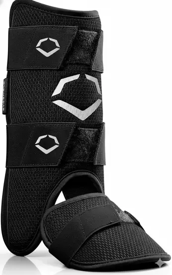 EvoShield PRO-SRZ Batter's Leg Guard Series custom-molded gel-to-shell baseball shin protection for competitive hitters.
